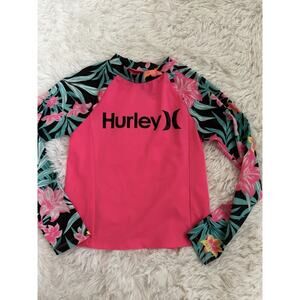 Hurley Girls 6x UPF 50 Long Sleeved Rashguard. Great Top & Quality
